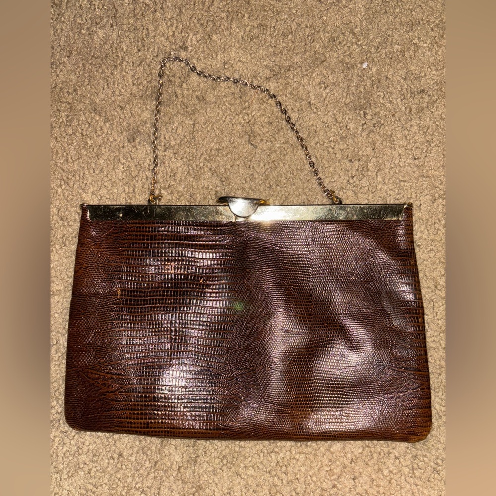 Elegant Brown Clutch Bag